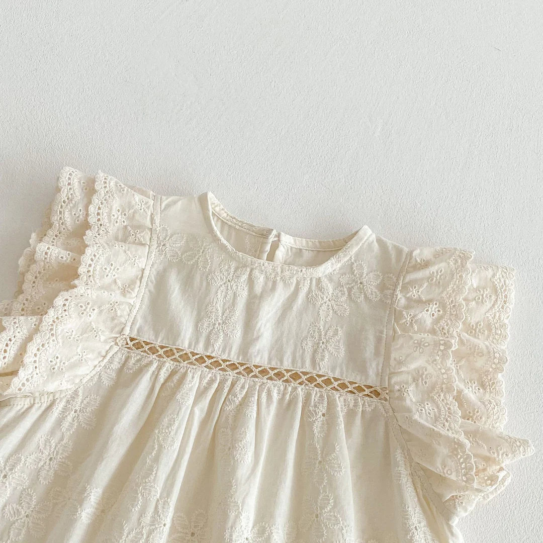 Daisy Eyelit Lace Dress