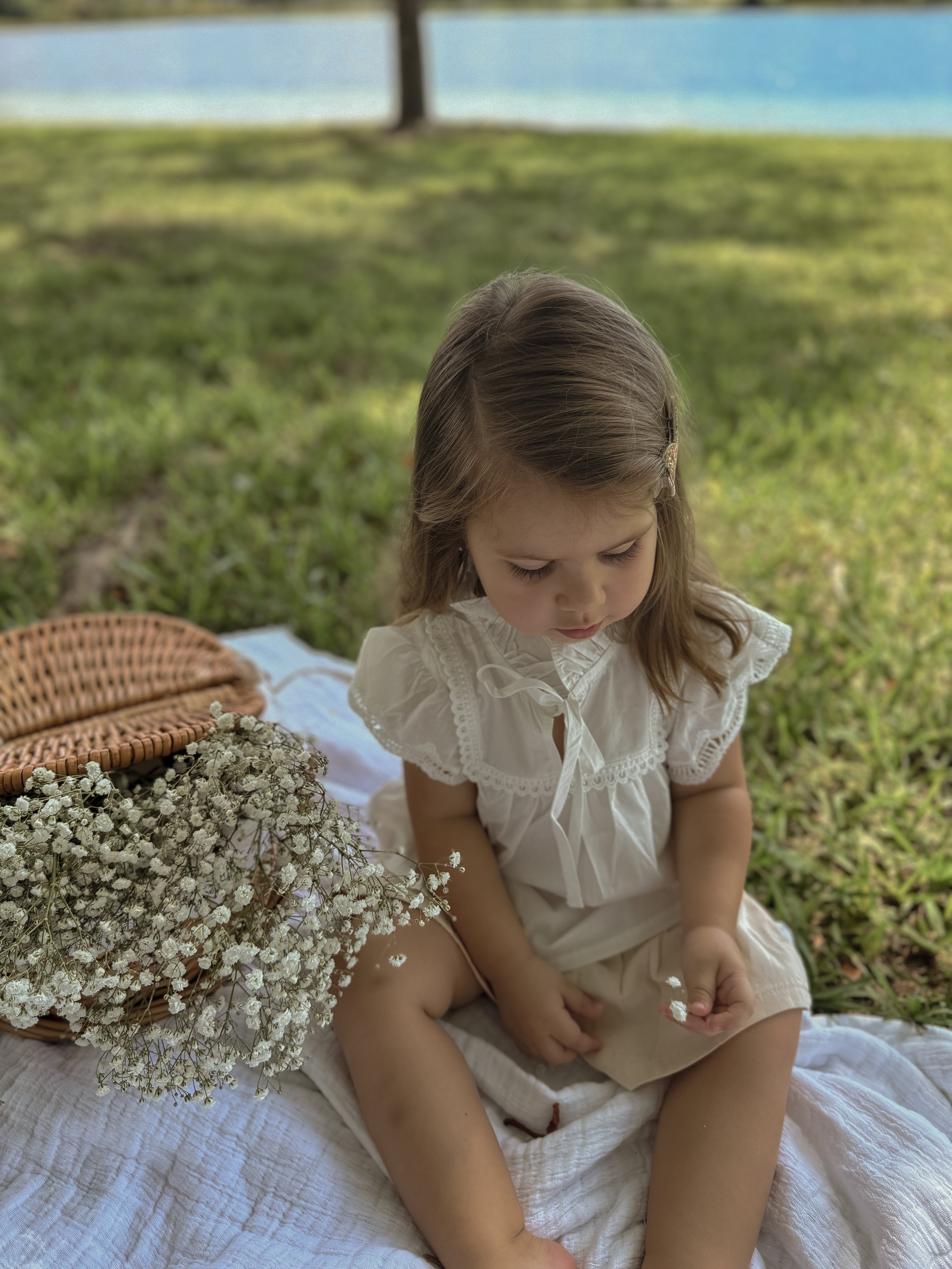 Camille Lace White Blouse