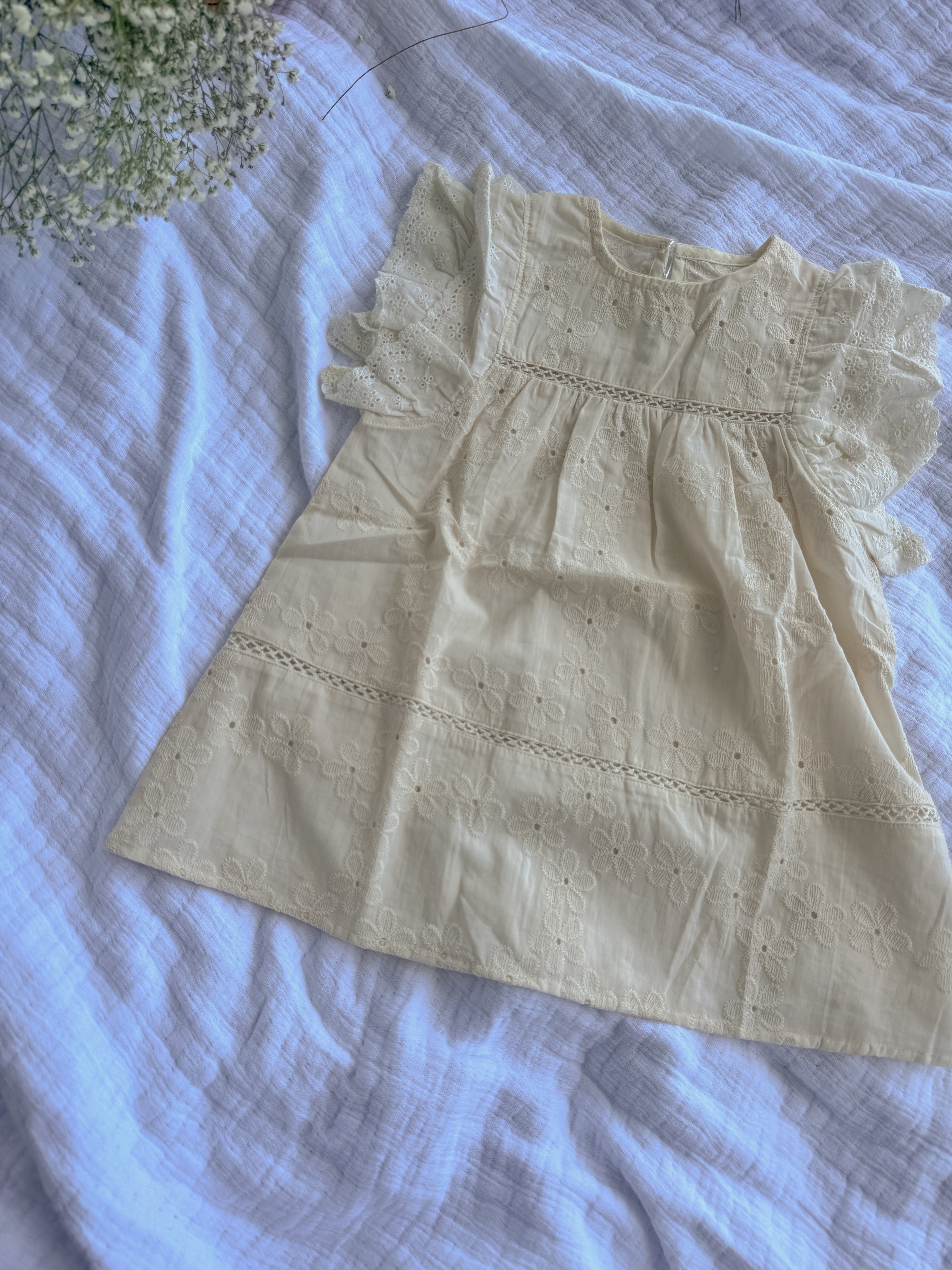 Daisy Eyelit Lace Dress