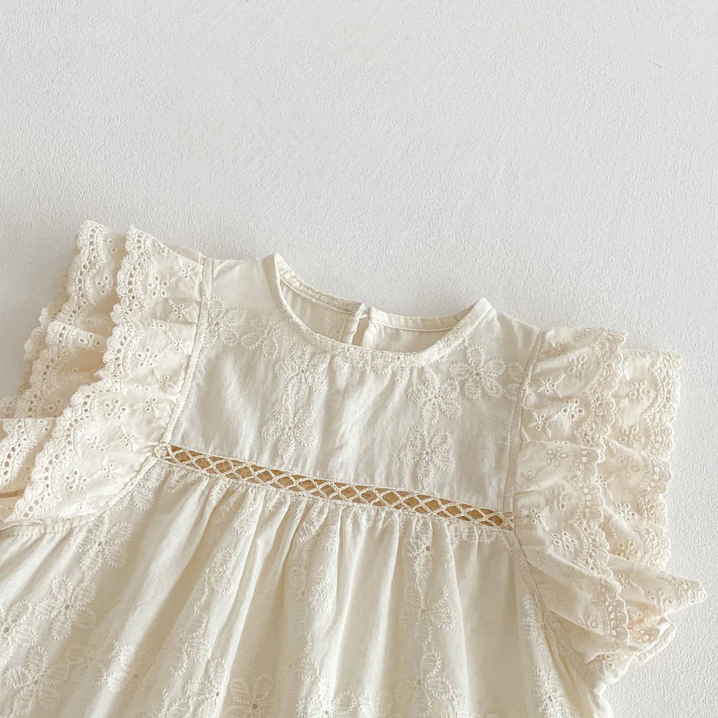 Daisy Eyelit Lace Dress