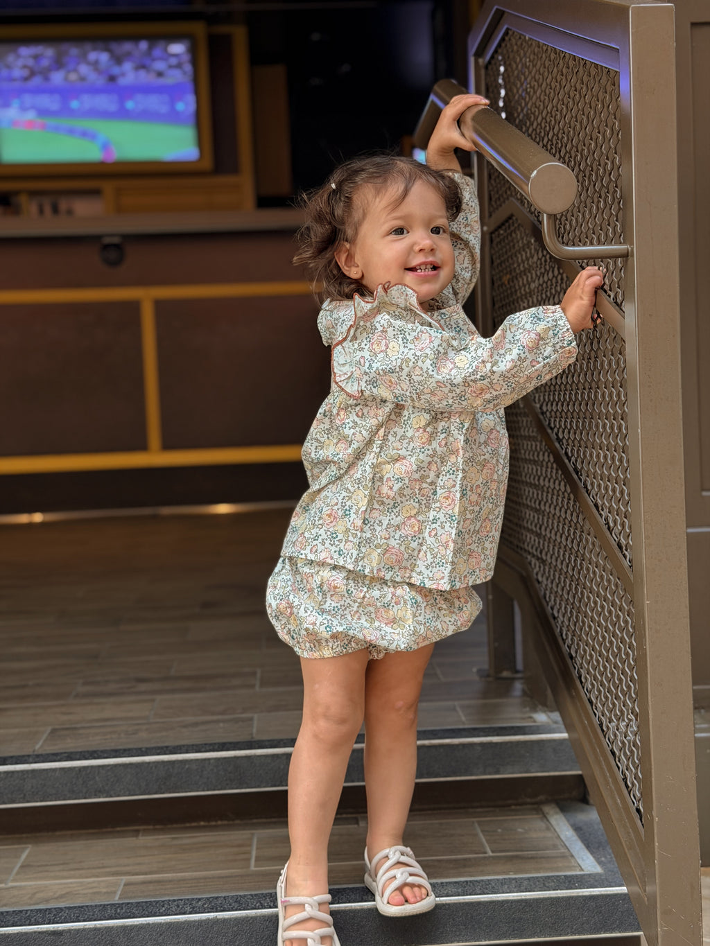 Darling Floral Ruffle Set