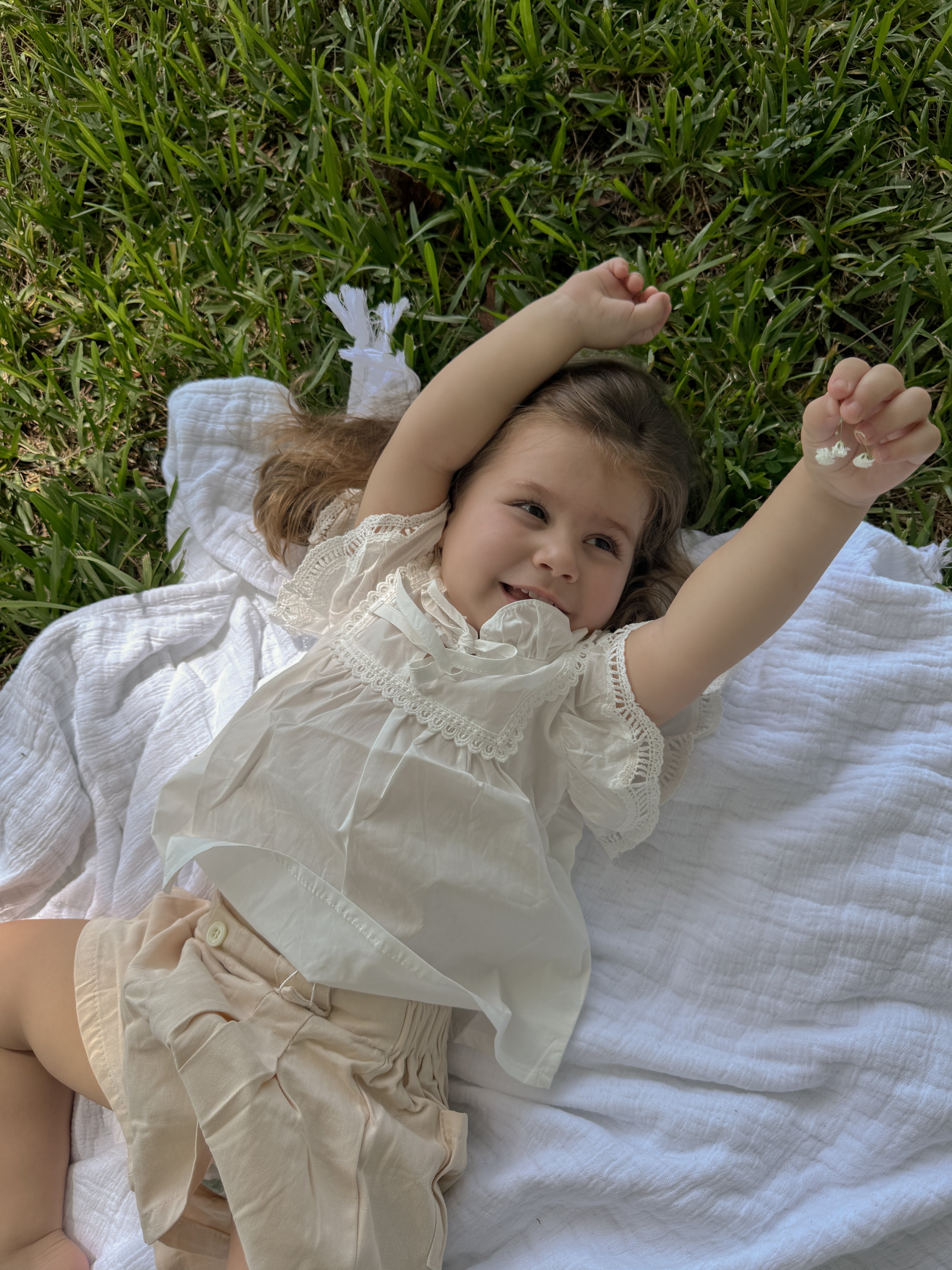 Camille Lace White Blouse