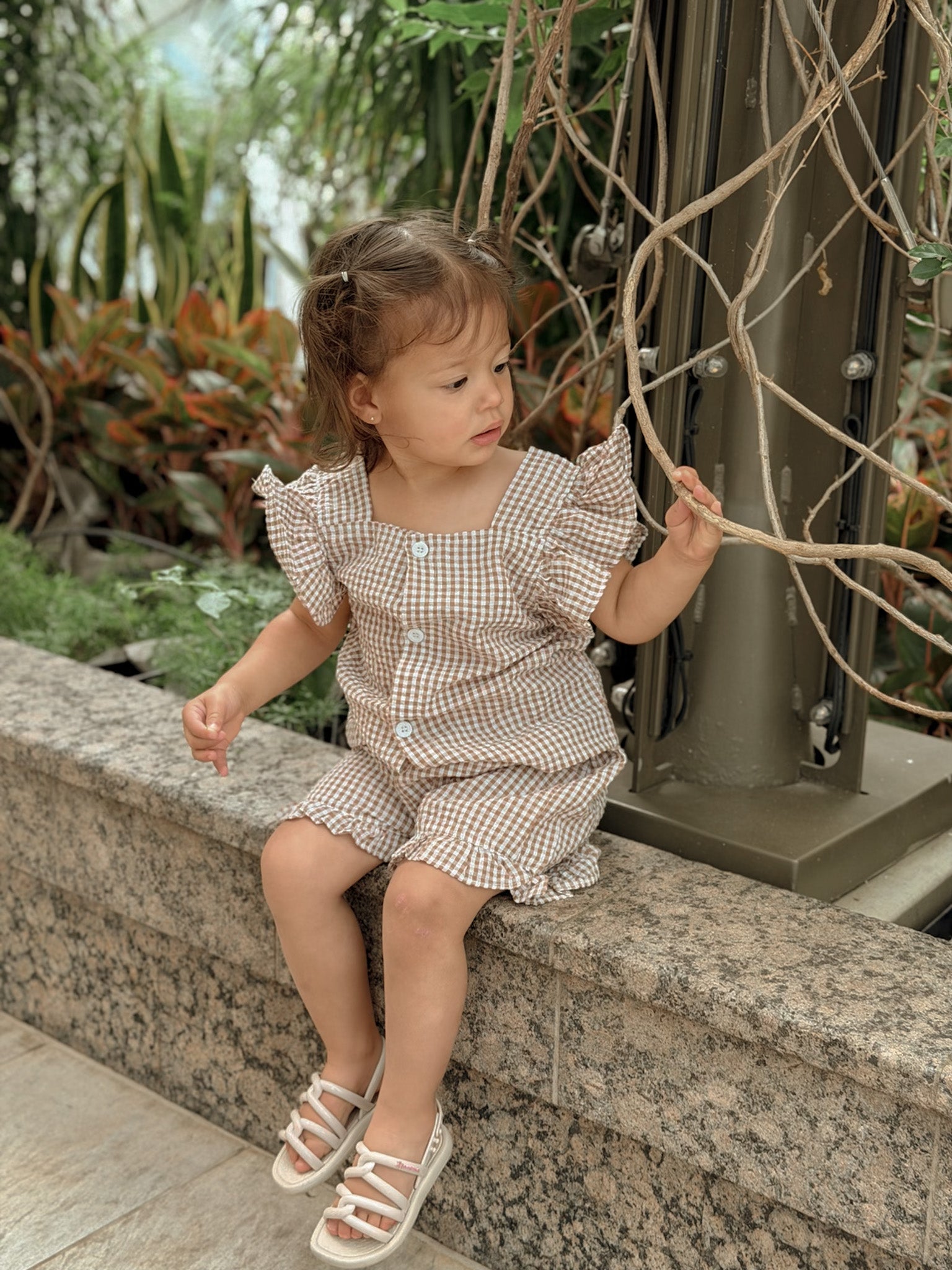 Charming in Checkers Ruffle Set