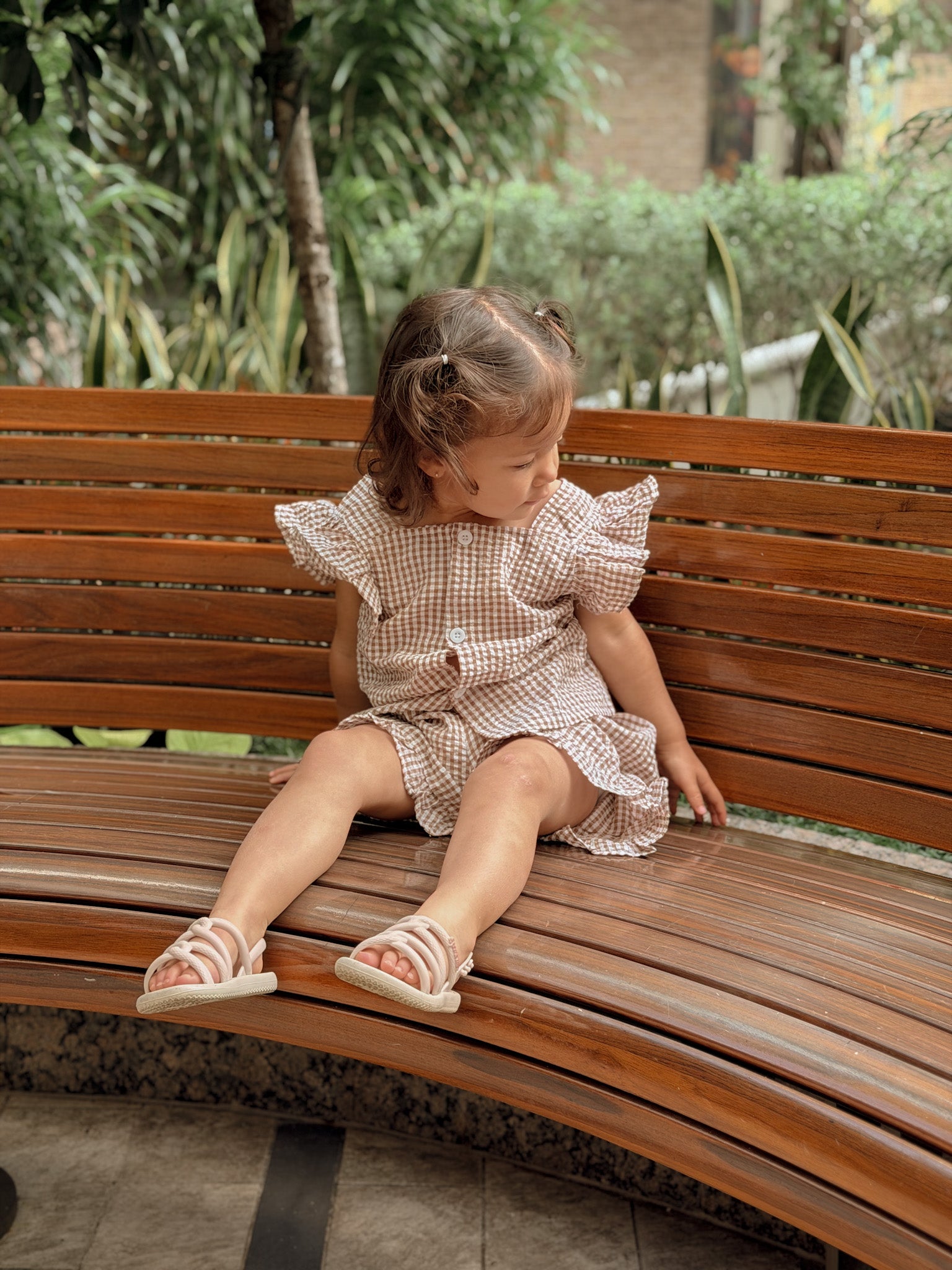 Charming in Checkers Ruffle Set